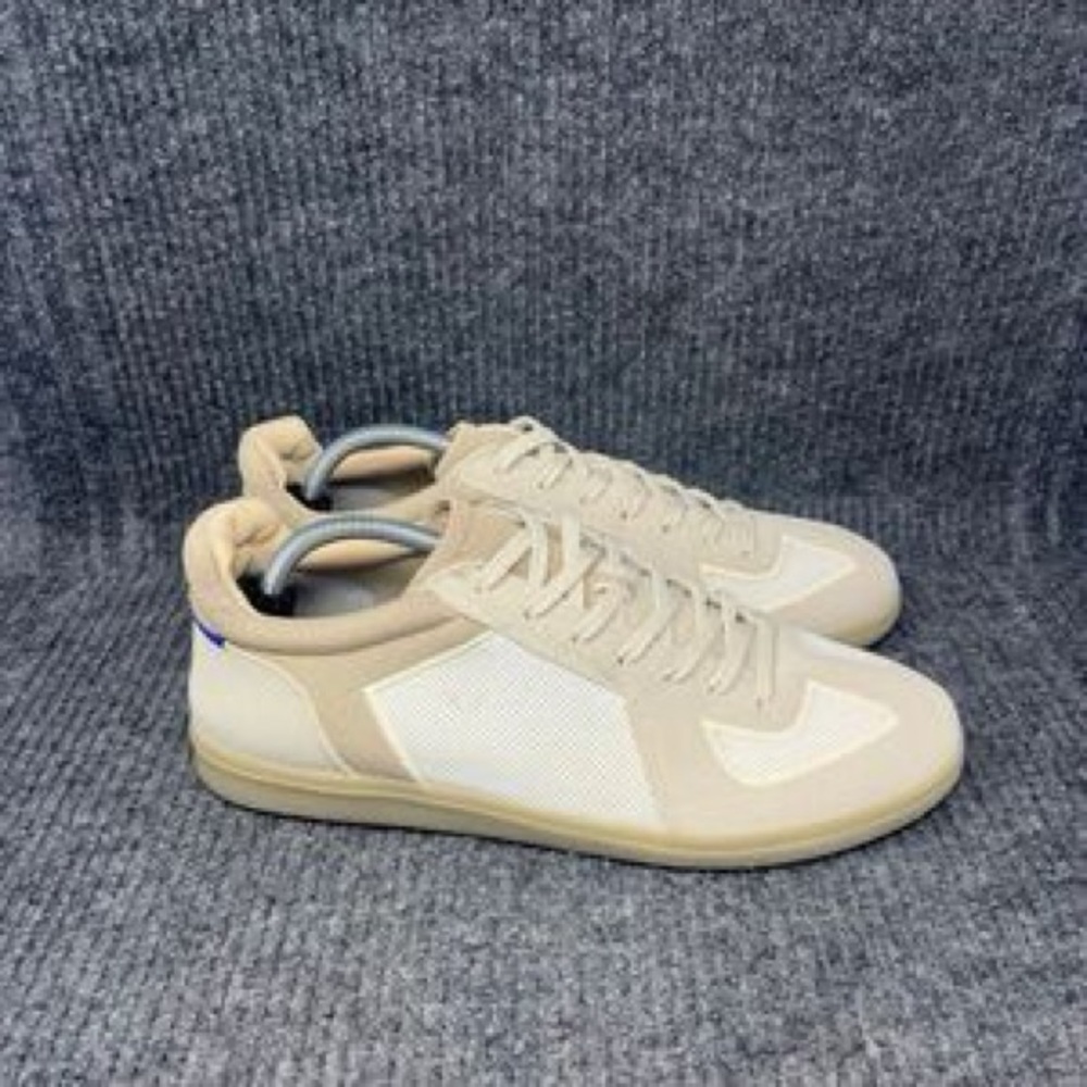 Rothy’s RS01 The Sneaker Chalk Beige White Casual Knit Shoes Mens Size 9‎